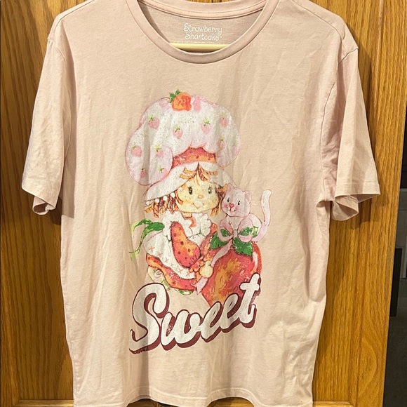 Strawberry Shortcake Tops - Strawberry Shortcake Pink "Sweet" Graphic Short Sleeve Tee